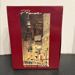 P Romero Big City Glow 1000 Piece jigsaw Puzzle SALE🔴3/$25